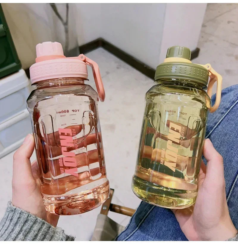 Gourde rose pour le sport sans BPA - 1L