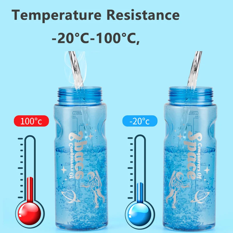Gourde bleue pour le sport avec filtre sans BPA - 3L