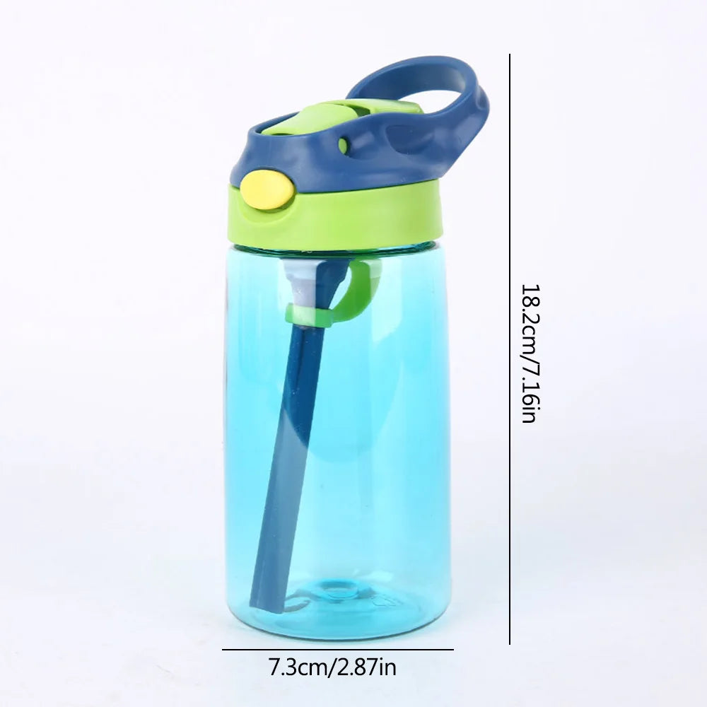 Gourde bebe bleue dinosaure avec paille - 480ML