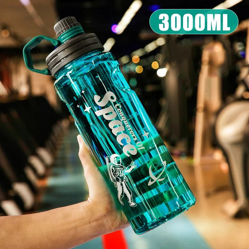 Gourde verte pour le sport avec filtre sans BPA - 1100ML