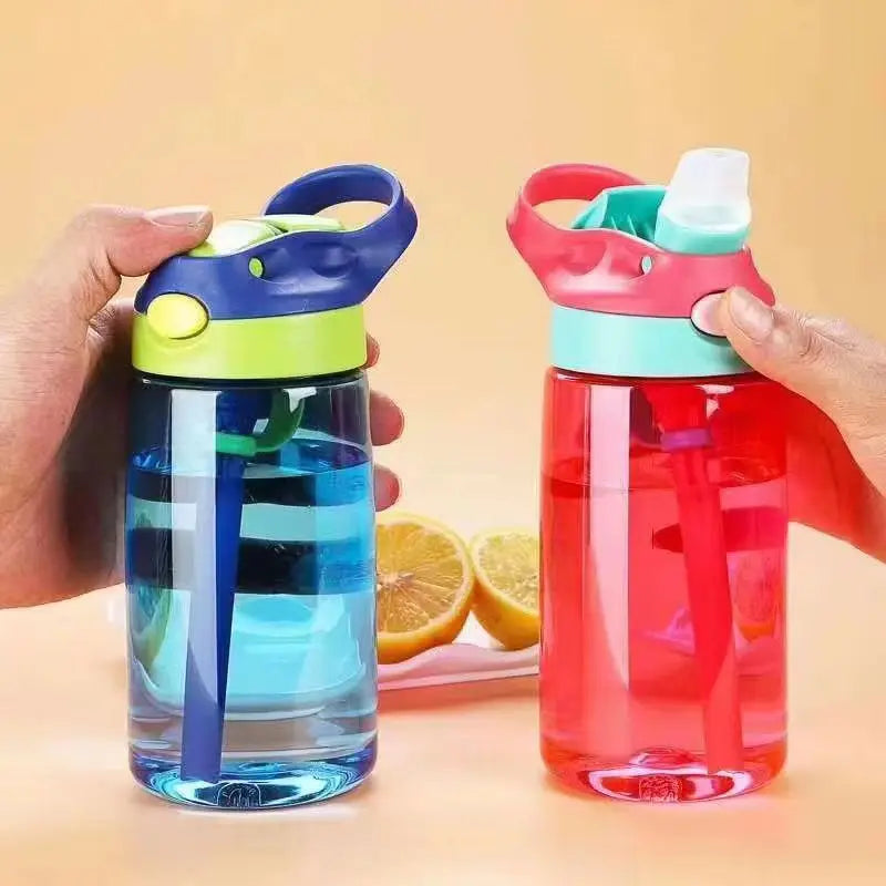 Gourde bebe bleue dinosaure avec paille - 480ML