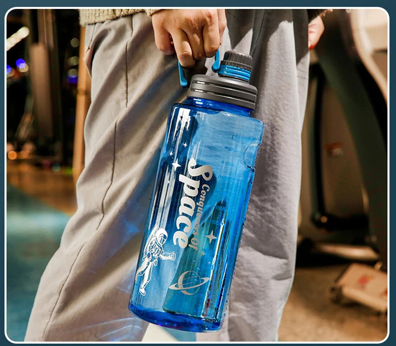 Gourde bleue pour le sport avec filtre sans BPA - 3L