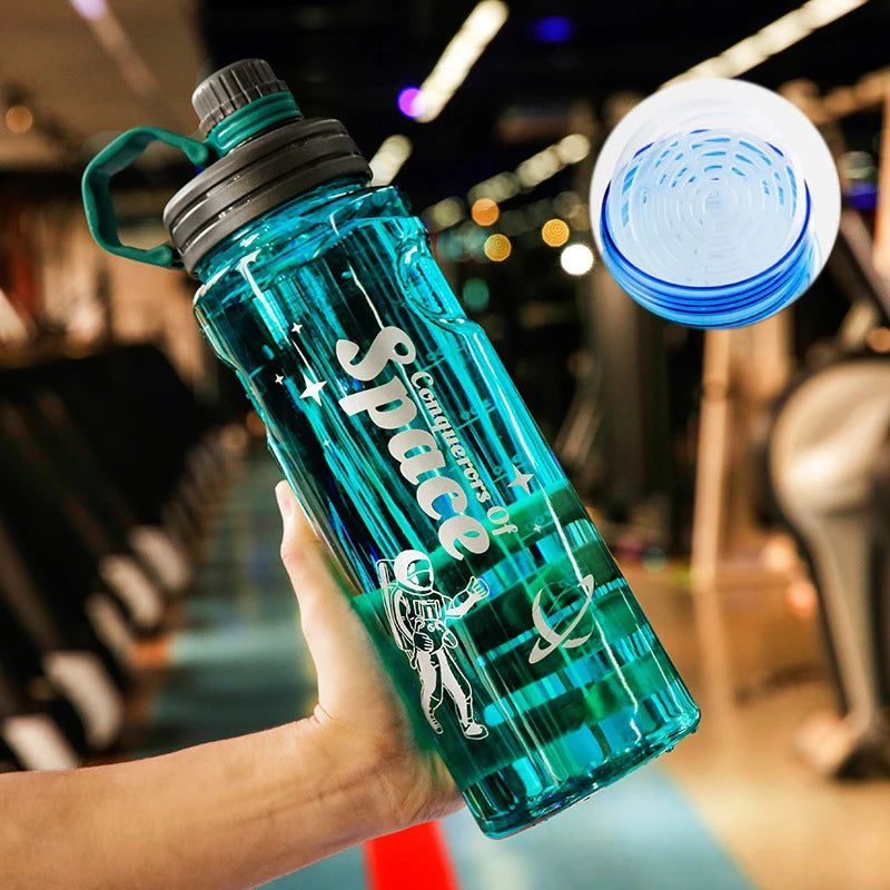 Gourde verte pour le sport avec filtre sans BPA - 1100ML