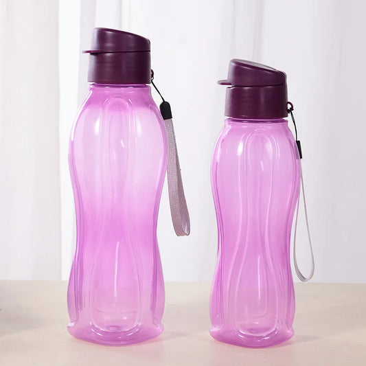 Gourde violette de sport en plastique 1L